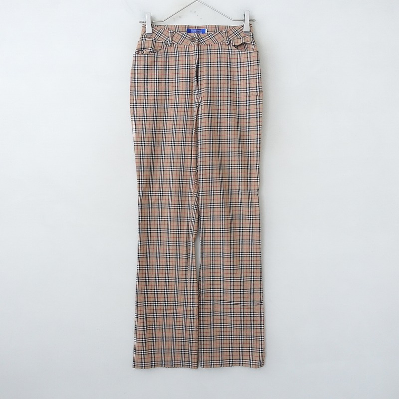 BURBERRY ベージュ チェック裾 パンツ 18M BURBERRY ベージュ チェック裾 パンツ 18M BURBERRY(バーバリー