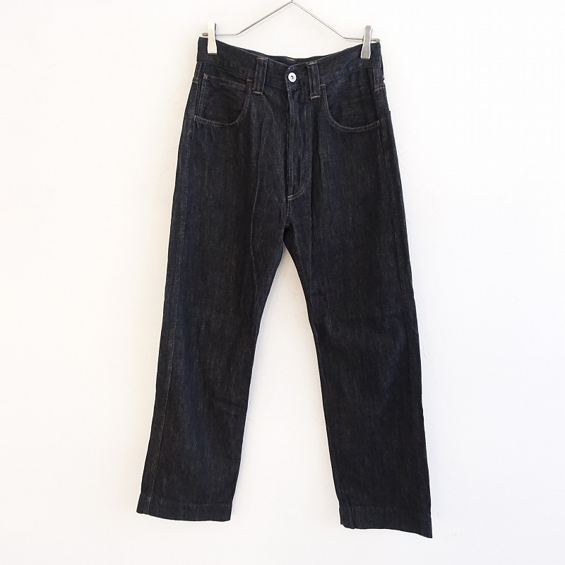 【定価3.5万】マーガレットハウエル MHL. CANTON LIGHT DENIM BLACK デニムパンツ 27 【中古】【13J52】