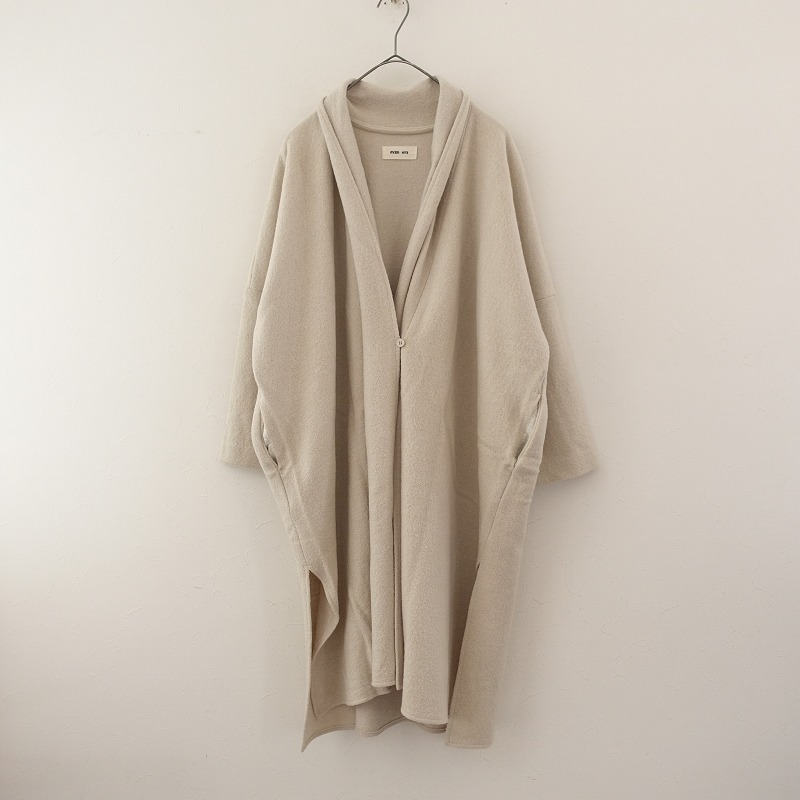 【定価4.5万】エヴァムエヴァ evam eva press wool robe coat ウールワイドコート - 【中古】【10K52】