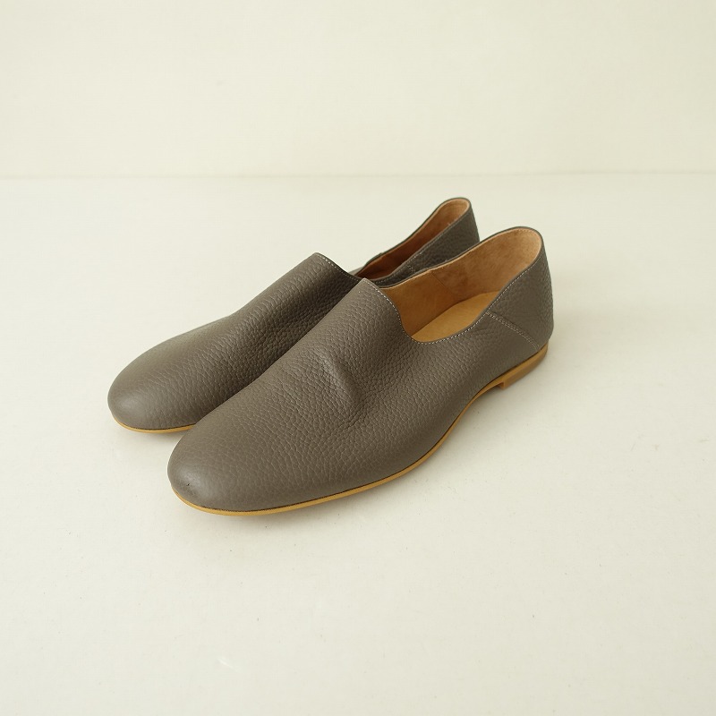 楽天市場】キュー que plain/プレーン レザースリッポンシューズ L