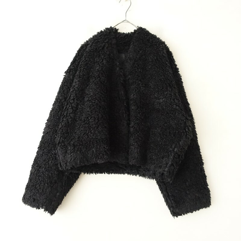 【定価5.1万】オルウェル ALWEL LAMB FAUX FUR EASY JK フェイクファー羽織ジャケット OS 【中古】【01K52】｜ブランド古着買取drop