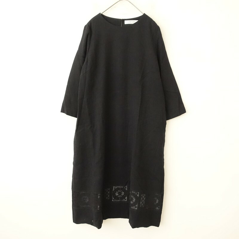 定価5.1万】 Lisette ロブグロゼイユ1 リネンプリントワンピース 定価