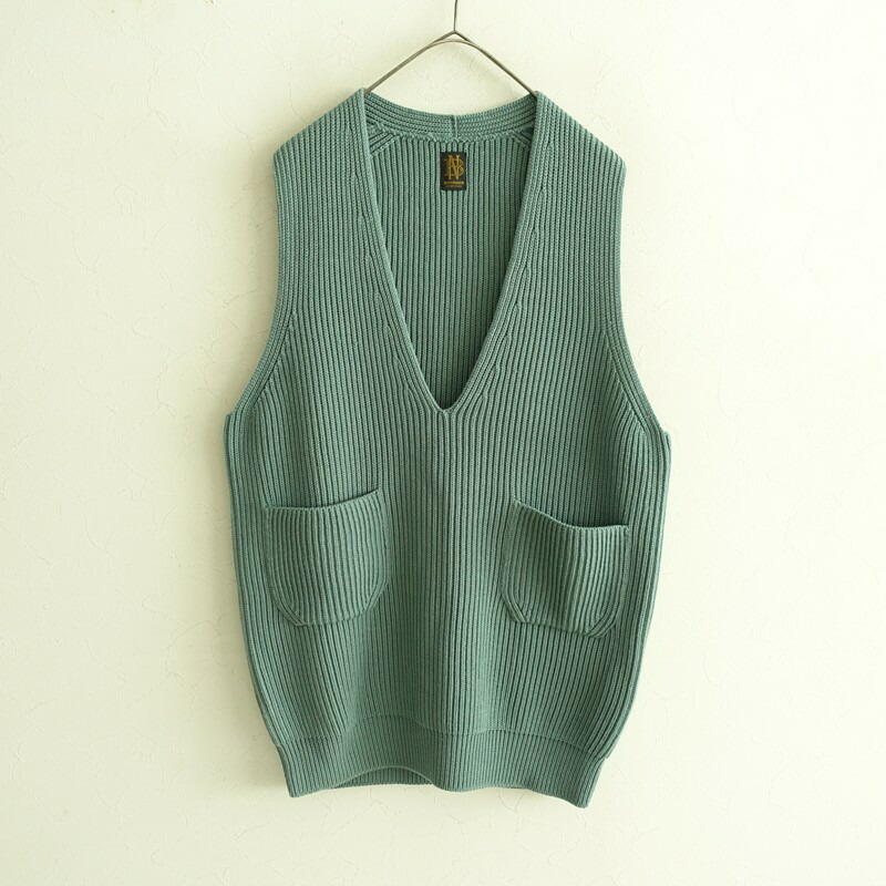 楽天市場】古着 BATONER バトナー 日本製 Vネック ニットベスト 1