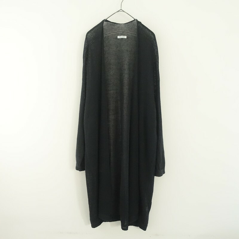 ファクトリー FACTORY リネンニットロングカーディガン 2 【中古】【10L52】