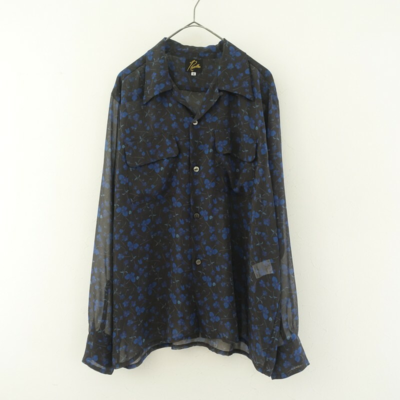 【定価2.3万】ニードルズ Needles クラシックシャツポロシフォンフローラルプリント M 【中古】【72L52】 5,988円