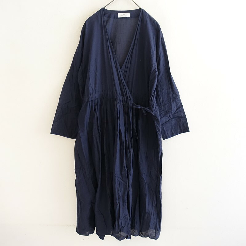 【美品】ソイル soil コットンウエストギャザーカシュクールワンピース 2 【中古】【03L52】