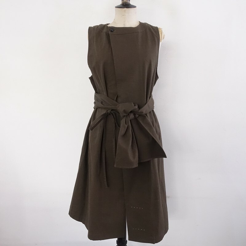 【定価2.9万】ザラストフラワーオブジアフタヌーン the last flower of the afternoon 言葉なきsleevless tablier robe 39 【中古】【10A62】 15,052円
