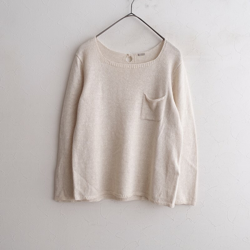 美品 マーガレットハウエル ヨーロッパリネン100% 春夏ニット 4.1万 新品タグ付 マーガレットハウエル ヨーロッパリネン100% 春夏ニット