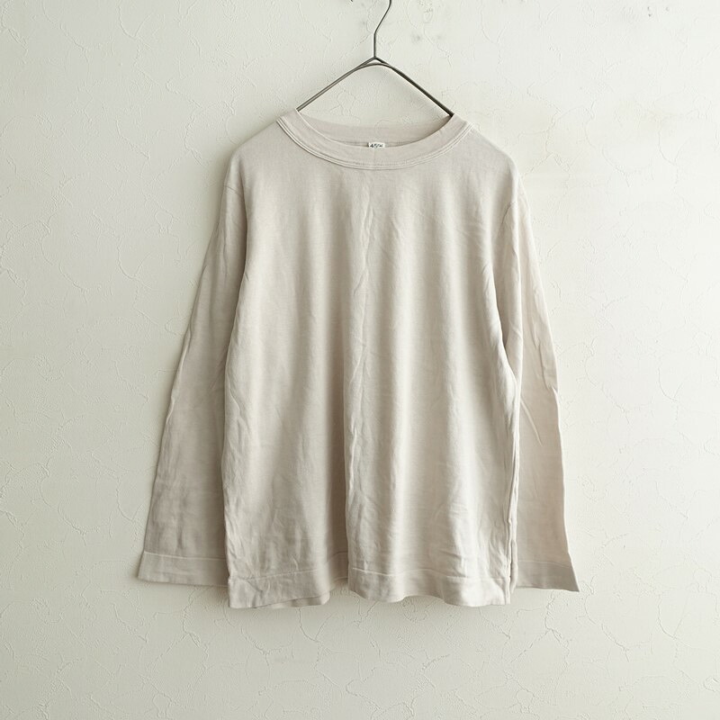 【定価1.8万】フォーティファイブアール 45R スーピマデイリーニットソー四角Tシャツ 3 【中古】【60A62】|ブランド古着買取drop