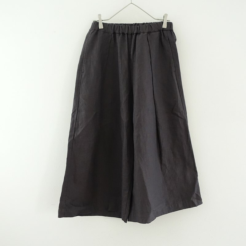 【美品/定価3.3万】エヌヴィビー n.VB Soft 40/1 Linen WIDE PANTS ワイドパンツ - 【中古】【31A62】