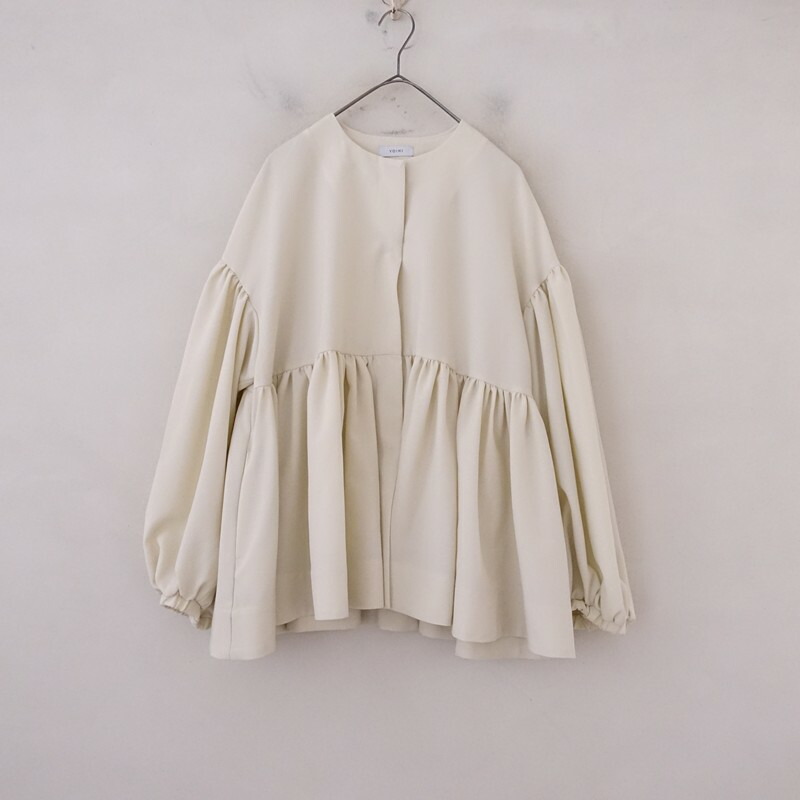 ヨイヒ YOIHI フリルギャザージャケット F 【中古】【81A62】