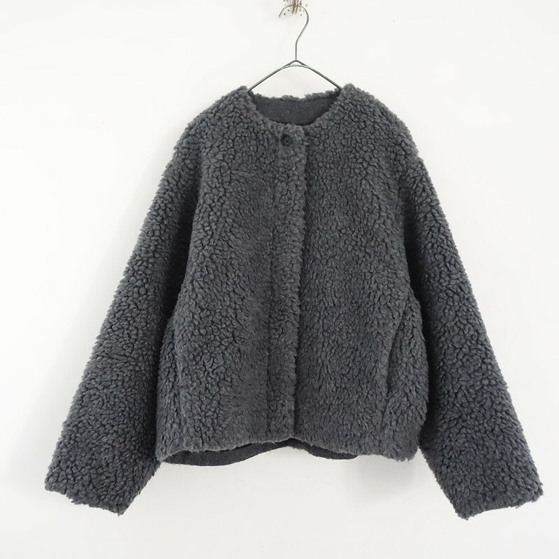 【2024AW/定価2.5万】かぐれ kagure ウールボアジャケット - 【中古】【22A62】｜ブランド古着買取drop