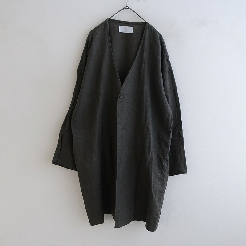【定価2.7万】ムヤ MUYA リバリーリネンコート 4 【中古】【42A62】
