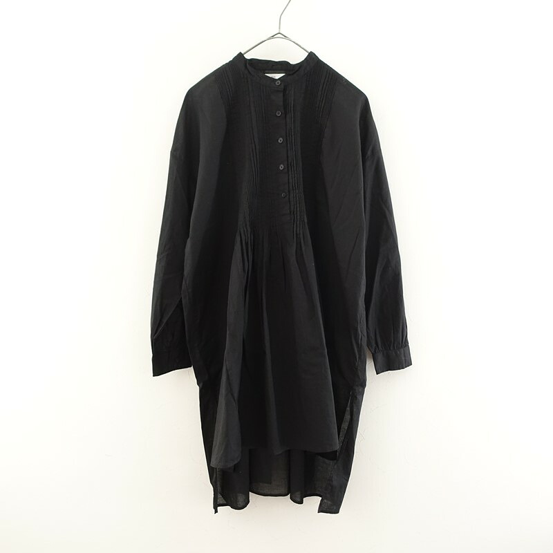 【美品/2025/AW/定価1.8万】ソイル soil コットンキャンブリックピンタックプルチュニック 2 【中古】【03A62】