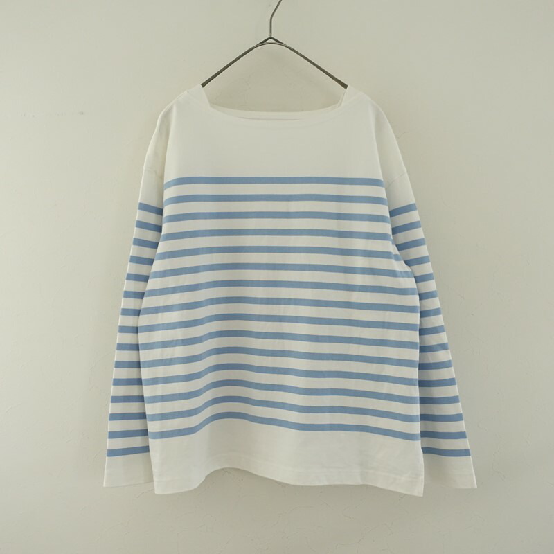 楽天市場】ネストローブ nest Robe コットンボーダーボートネックプル