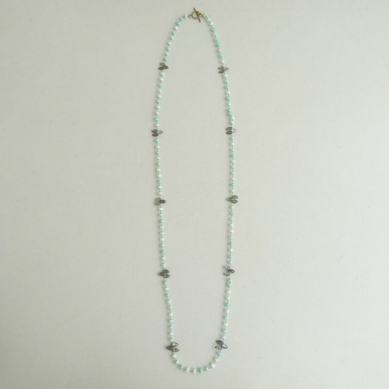 デトロワ d’etrois ビーズネックレス 【中古】【21B62】