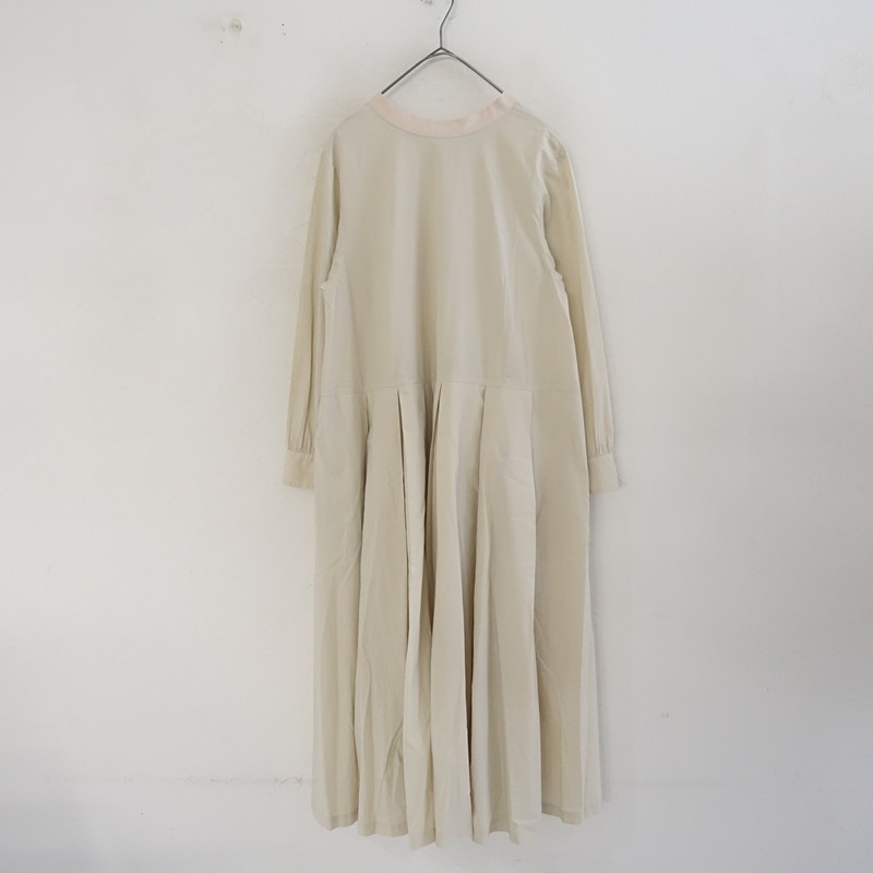 【定価2.9万】ガーゼ Gauze# コットンボックスタック切替フレアワンピース Free 【中古】【71B62】