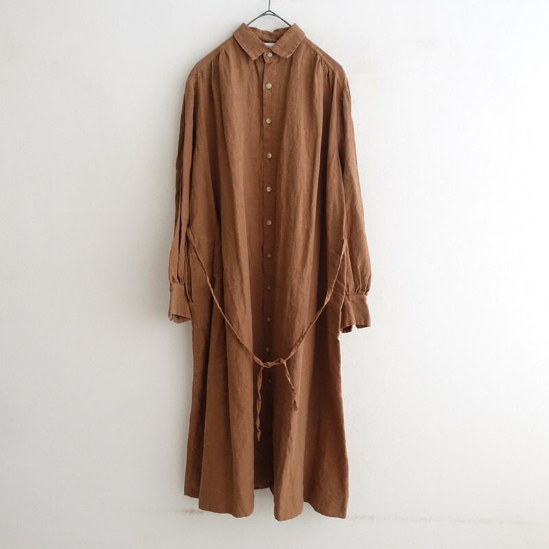 ヴェリテクール Veritecoeur ハイカウントリネンワンピース  F 【中古】【81B62】