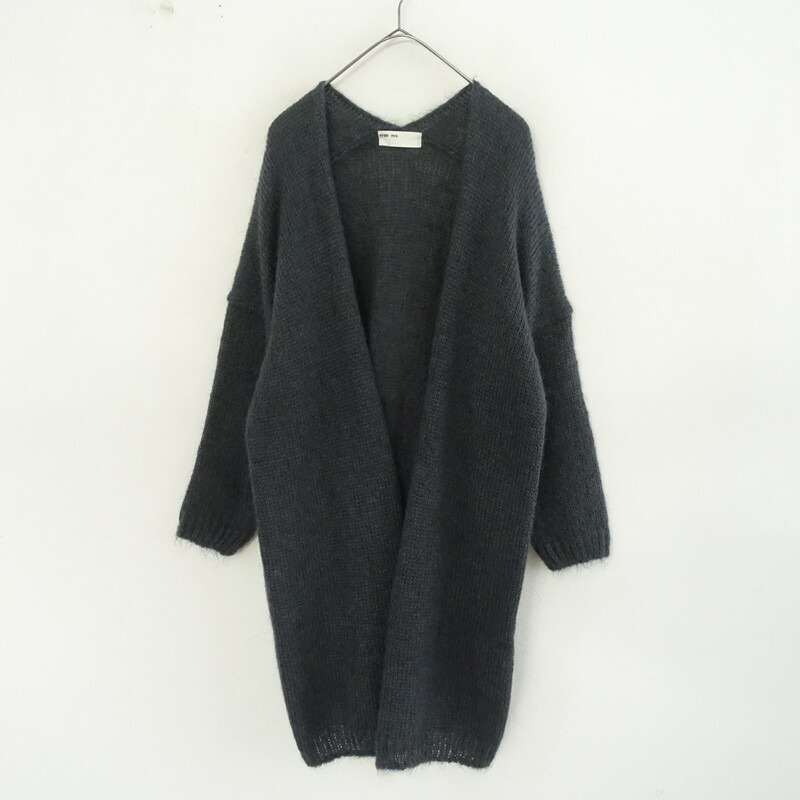 【定価3.3万】エヴァムエヴァ evam eva モヘアシルクローブ - 【中古】【02B62】