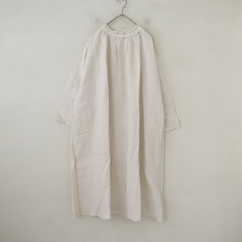 ネストローブ nest Robe リネンシャーリングワンピース F 【中古】【02B62】