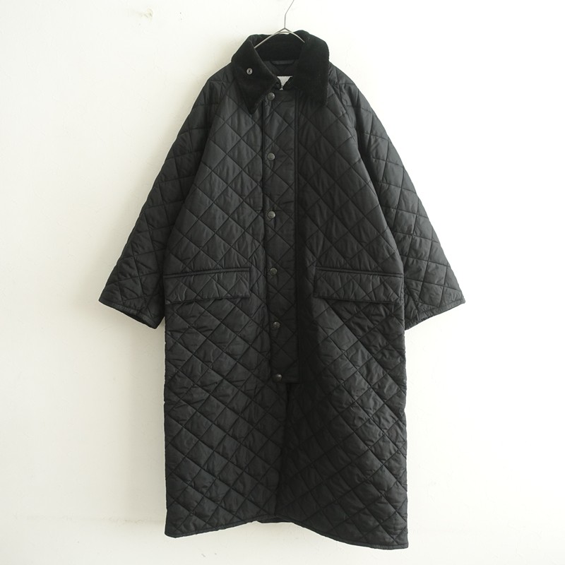 【定価4.9万】バブアー Barbour OS BURGHLEY QUILT exclusiveコート 36 【中古】【12B62】