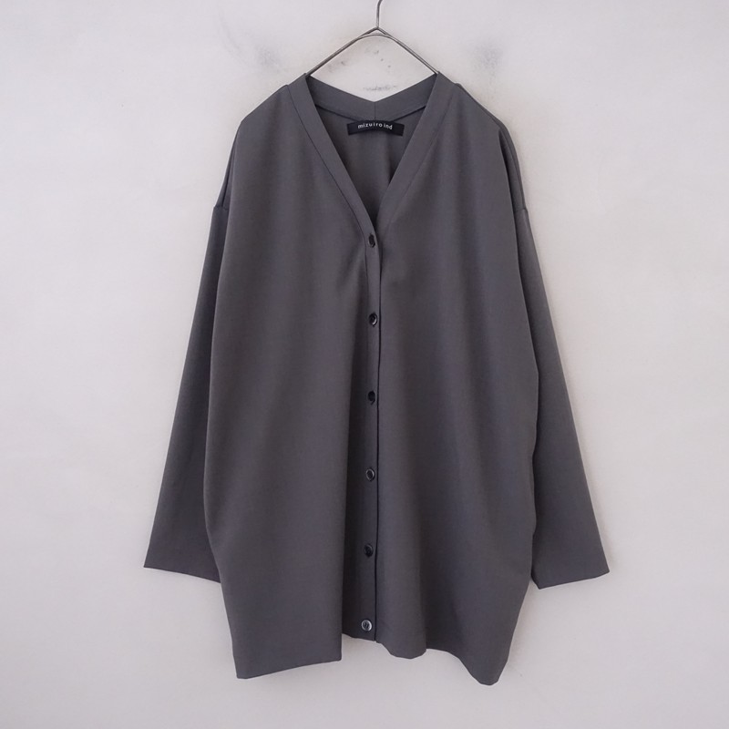 ミズイロインド mizuiro-ind 両Vネック長袖シャツ 【中古】【32B62】