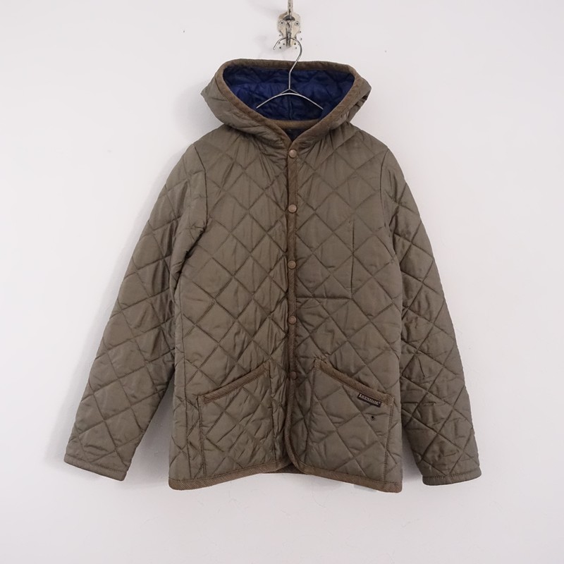 ラベンハム LAVENHAM フード付きキルティングジャケット 36/48 【中古】【42B62】