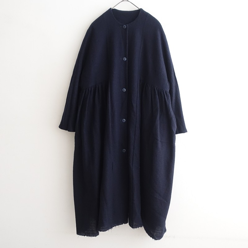 【2024AW/定価8.2万】デニール denier ラウンドネックリバーシブルコート F 【中古】【72B62】