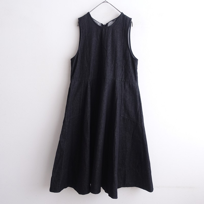 【定価4万】ユノイア eunoia denim flare dress 【中古】【82B62】 13,874円