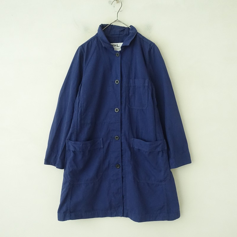 マーガレットハウエル MHL. ポリエステルコットンステンカラーコート 1 【中古】【82B62】
