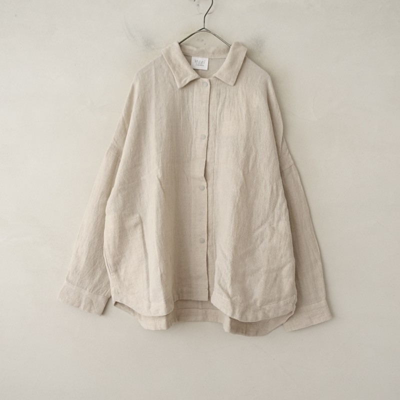 【未当て嵌める品/必要経費1.9万】ユニ yuni IS LIKE A FLOWER TO ME. Wide Shirt jacket ワイドシャツジャケット  F 【中古】【30C62】