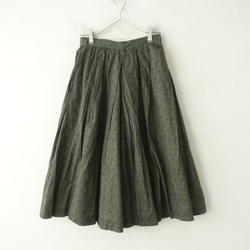 ヤエカライト YAECA WRITE 98660/TUCK CULOTTE LIBERTY PANTS FULL BLOOM S 【中古】【40C62】