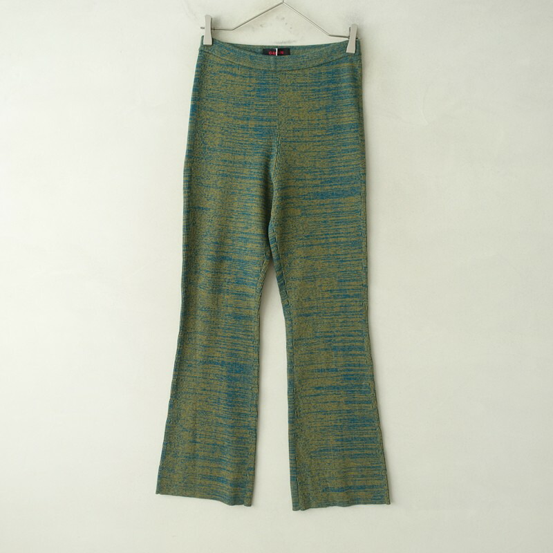【美品/定価3.5万】キャバン Caban コットンカシミヤメランジリブパンツ S 【中古】【80C62】