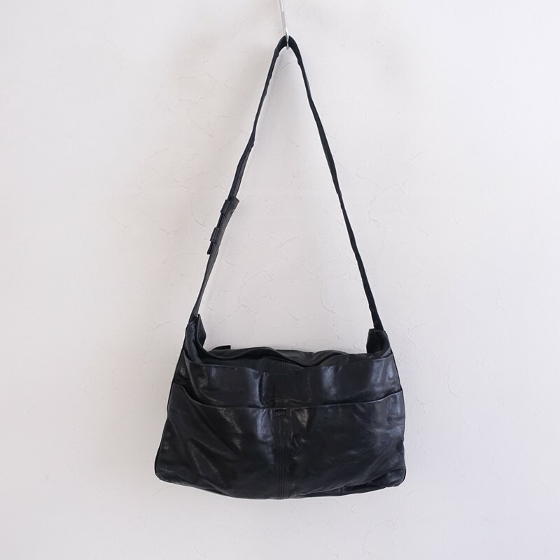 ヨウジヤマモト Yohji Yamamoto レザーショルダーバッグ 【中古】【11C62】