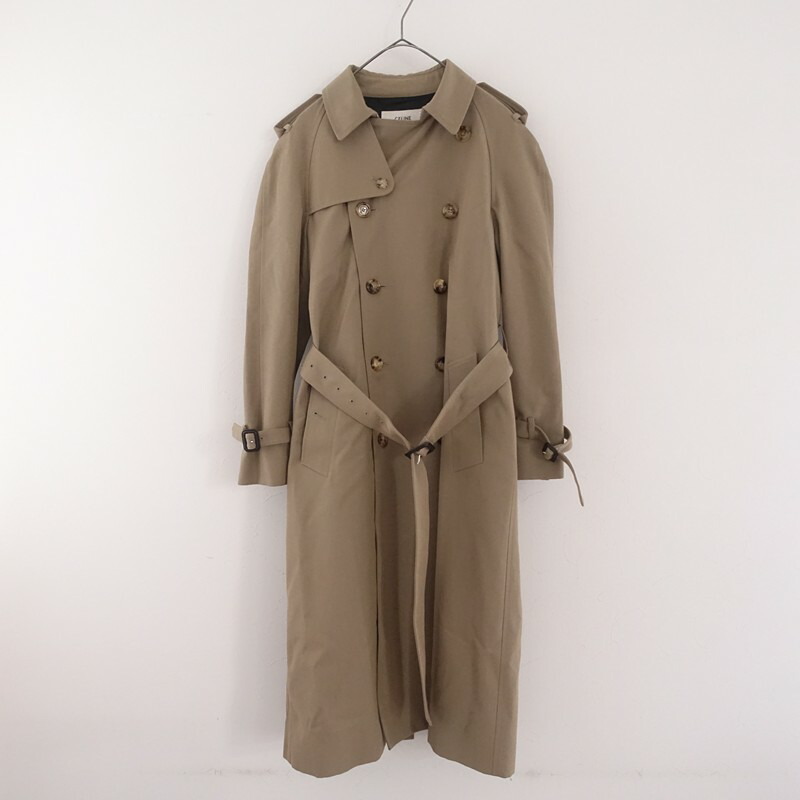セリーヌ CELINE トレンチコート  38 【中古】【61C62a】