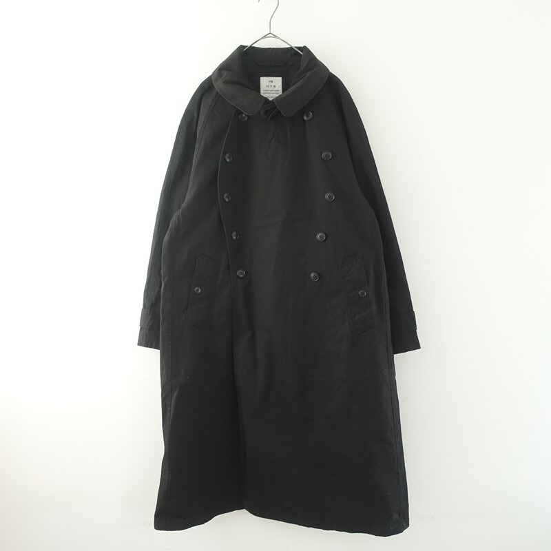 【美品/必要経費5.1万】ハロータウンストアーズ HARROW TOWN STORES コットンダブルオーバーコート  42 【中古】【71C62】