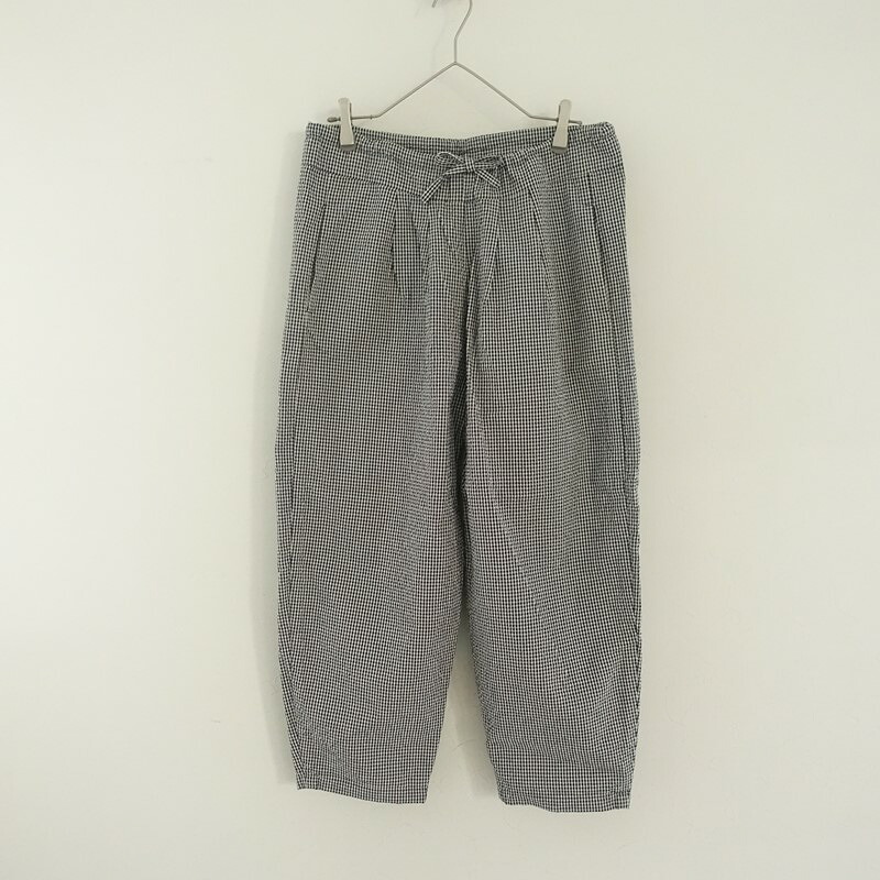 ランフランセダンタン Lin francais d’antan チェック綿サッカーBarouh Easy pants 【中古】【81C62】