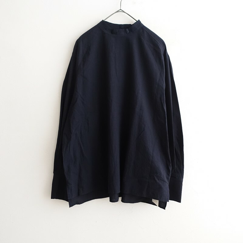 【未使用/2025/AW/定価2.5万】ワゴナ wagona 荒炊き染ラグランブラウス M 【中古】【91C62】