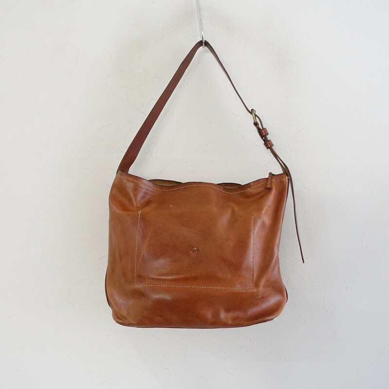 アンリークイール HENRY CUIR レザーショルダーバッグ 【中古】【12C62】