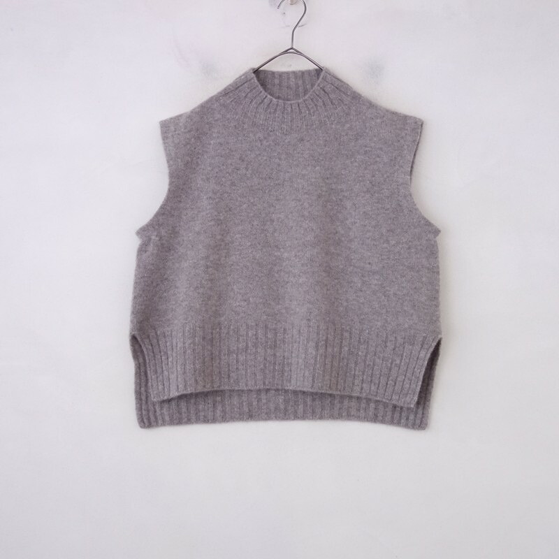 【未使用品/定価2.2万】ファクトリー FACTORY ヤクショート丈ワイドベスト 2 【中古】【22C62】