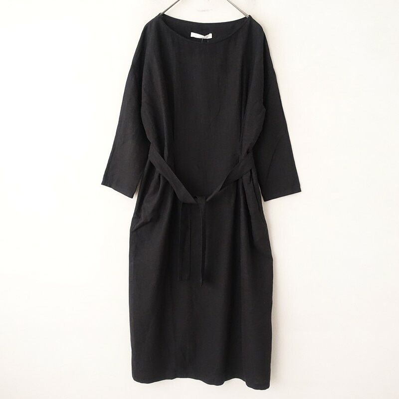 【美品/2025AW/定価4.7万】エヴァムエヴァ evam eva water linen one-piece リネンワンピース M 【中古】【52C62a】
