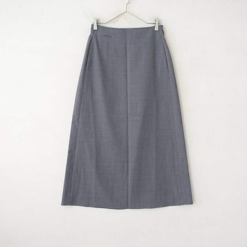 【美品/2024/定価2.9万】ギャルリーヴィー GALERIE VIE ストレッチウーステッドAラインロングスカート 36 【中古】【13C62】
