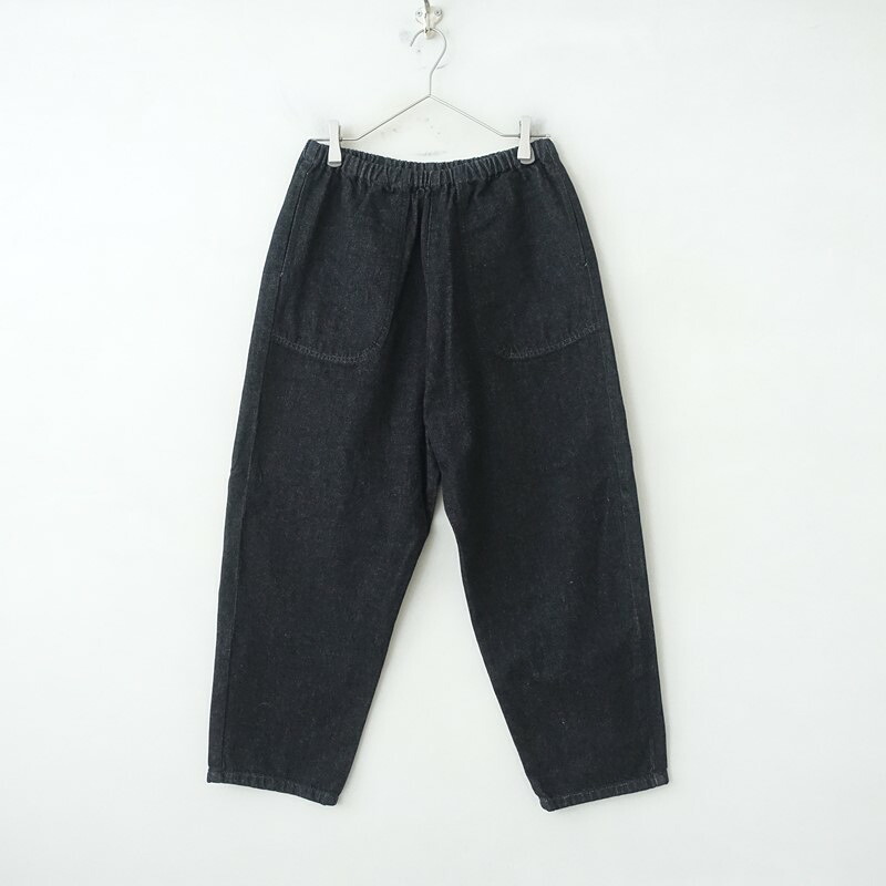 【美品/定価1.5万】ダントン DANTON ブラックデニムイージーパンツ 38 【中古】【30D62】