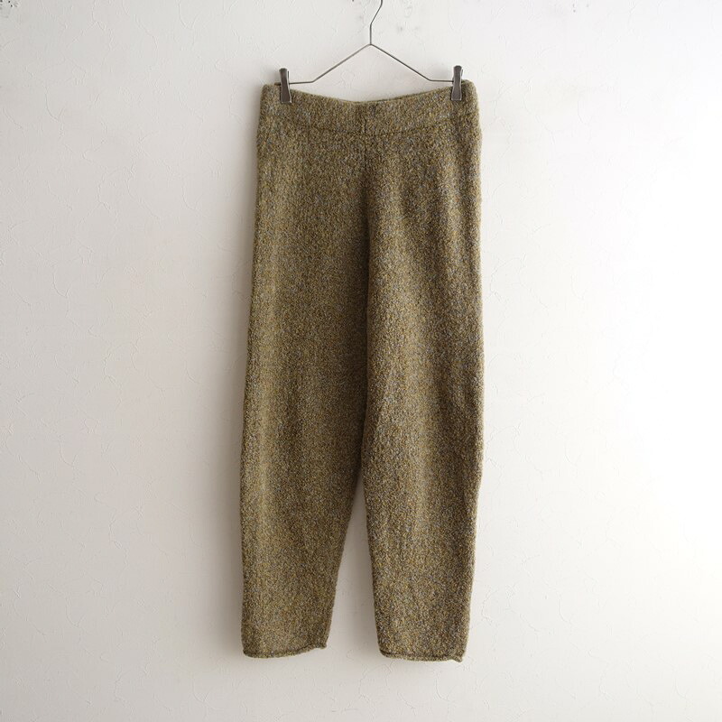 【通貨価値1.8万】ジェイエヌビーワイホーム JNBYHOME ウールミックスメランジブークレーニットパンツ  38 【中古】【40D62】