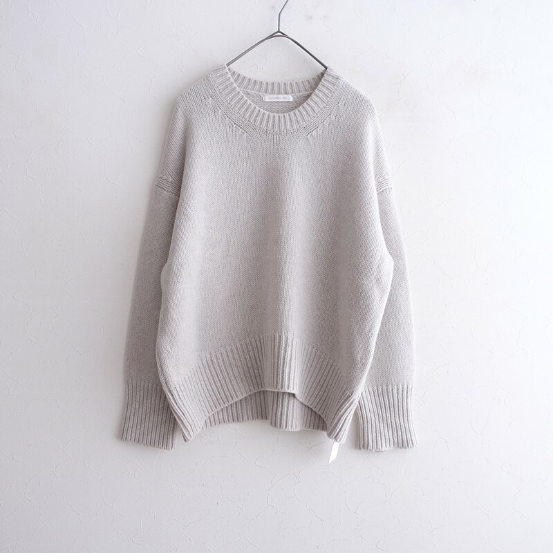 【定価2.9万】ギャルリーヴィー GALERIE VIE ファインウールクルーネックプルオーバー S 【中古】【80D62】