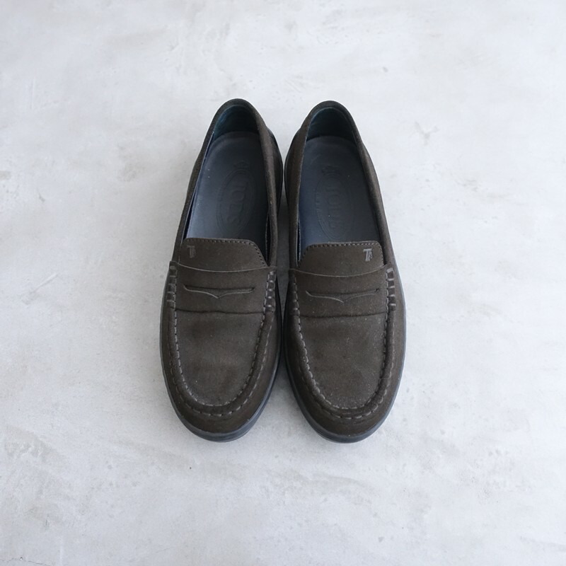 【定価7.5万】トッズ TOD’S ゴンミーニ ドライビングシューズ コインローファー 36/23 36 【中古】【01D62】