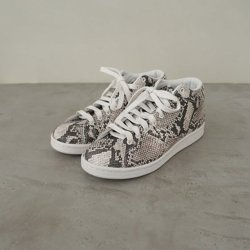 【定価2.2万】ハイク×アディダスオリジナルス HYKE×adidas originals パイソン柄ハイカットスニーカー 38 Us5.5/UK5/FR38/Jp235/CHN235 【中古】【21D62】
