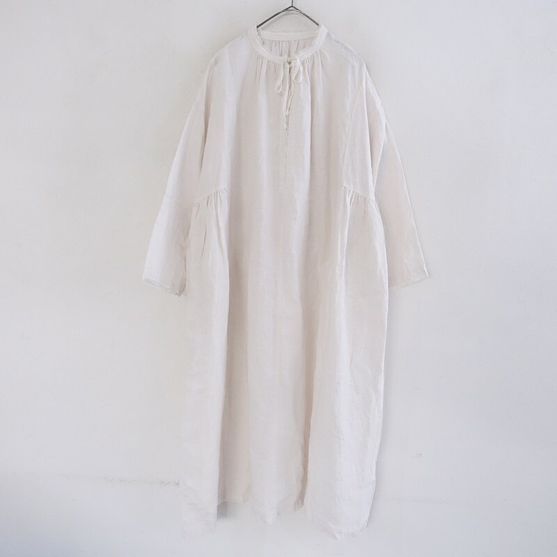 【2024/定価3.5万】ネストローブ nest Robe リネンリボンレーススモックワンピース F 【中古】【31D62】|ブランド古着買取drop
