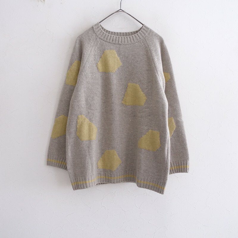 ダル Dhal 1/10original wool top crew neck sweater 労働者の一団のど首  S 【中古】【61D62】