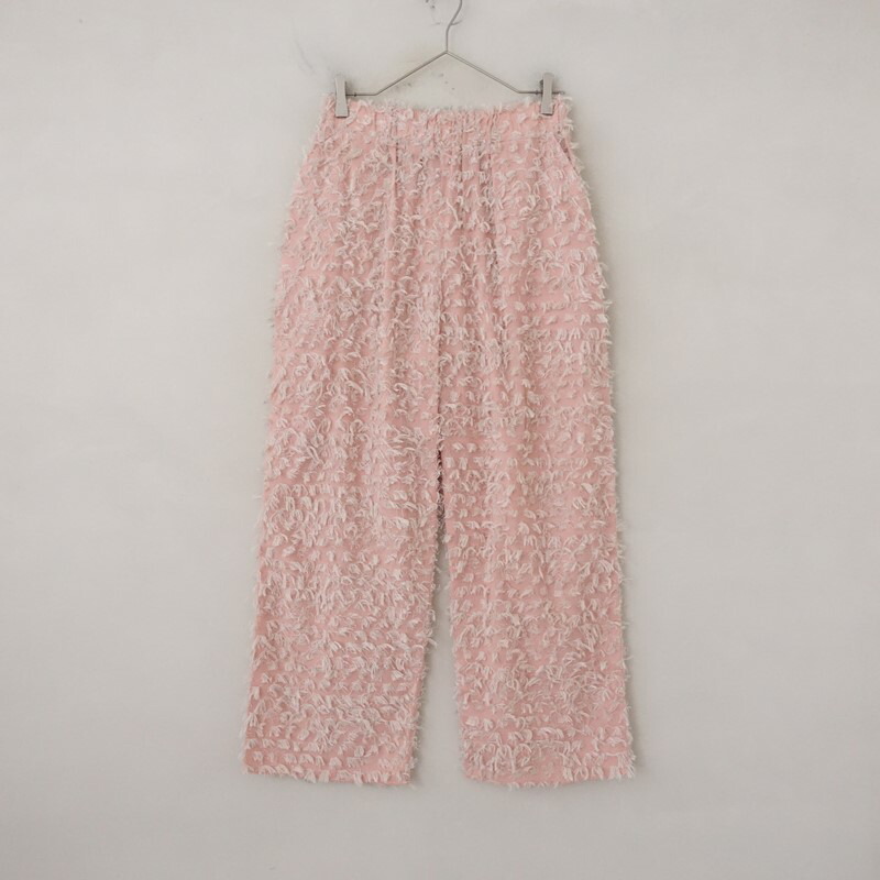 【美品】イト ito フリンジ風カットジャガードイージーパンツ  - 【中古】【20E62】